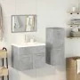 Juego muebles de baño 4 pzas madera contrachapada gris hormigón von , Badezimmermöbel - Ref: Foro24-3324902, Preis: 244,82 €,...