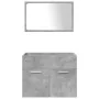 Juego muebles de baño 4 pzas madera contrachapada gris hormigón von , Badezimmermöbel - Ref: Foro24-3324902, Preis: 244,82 €,...