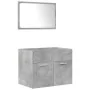 Juego muebles de baño 4 pzas madera contrachapada gris hormigón von , Badezimmermöbel - Ref: Foro24-3324902, Preis: 244,82 €,...