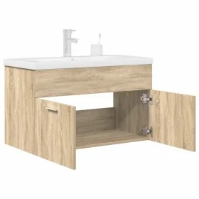 Mueble de baño con lavabo incorporado y grifo roble Sonoma von , Badezimmermöbel - Ref: Foro24-3325015, Preis: 212,26 €, Raba...