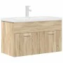 Mueble de baño con lavabo incorporado y grifo roble Sonoma von , Badezimmermöbel - Ref: Foro24-3325015, Preis: 211,86 €, Raba...