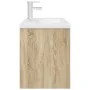 Mueble de baño con lavabo incorporado y grifo roble Sonoma von , Badezimmermöbel - Ref: Foro24-3325015, Preis: 211,86 €, Raba...