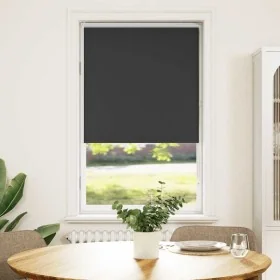 Estor Enrollable Opaco negro 75x130 cm Tela Ancho 70,7 cm by , Blinds and blinds - Ref: Foro24-4010837, Price: 19,88 €, Disco...