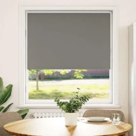 Estor Enrollable Opaco gris 105x130 cm Tela Ancho 100,7 cm by , Blinds and blinds - Ref: Foro24-4011103, Price: 20,68 €, Disc...