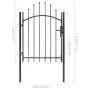 Schwarzes Gartentor aus Stahl 1x1,75 m von vidaXL, Gartentore - Ref: Foro24-143059, Preis: 128,14 €, Rabatt: %