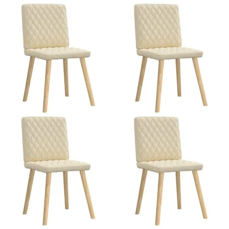 Sillas de comedor 4 unidades tela color crema von , Essstühle - Ref: Foro24-3315228, Preis: 199,31 €, Rabatt: %