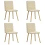 Sillas de comedor 4 unidades tela color crema von , Essstühle - Ref: Foro24-3315228, Preis: 199,31 €, Rabatt: %