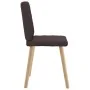 Sillas de comedor 6 unidades tela marrón oscuro de , Sillas de comedor - Ref: Foro24-3315495, Precio: 297,73 €, Descuento: %