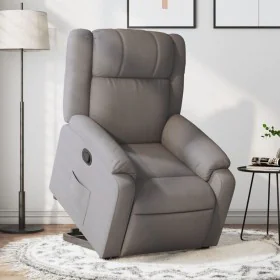 Sillón reclinable elevable tela gris taupe by , Armchairs - Ref: Foro24-3205210, Price: 319,55 €, Discount: %