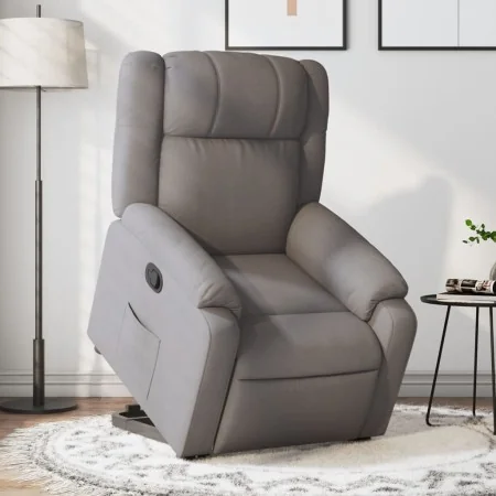 Sillón reclinable elevable tela gris taupe de , Sillones - Ref: Foro24-3205210, Precio: 319,55 €, Descuento: %