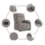 Sillón reclinable elevable tela gris taupe de , Sillones - Ref: Foro24-3205210, Precio: 319,55 €, Descuento: %