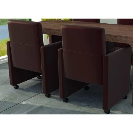 Sillas de comedor 2 unidades cuero sintético marrón de , Sillas de comedor - Ref: Foro24-60348, Precio: 277,33 €, Descuento: %