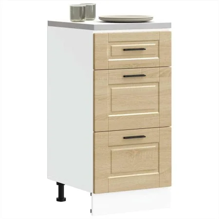 Mueble bajo de cocina porto roble sonoma madera reconstituida de , Armarios de cocina - Ref: Foro24-854223, Precio: 86,36 €, ...