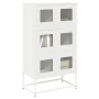 Aparador de acero blanco 68x39x123 cm de , Aparadores - Ref: Foro24-853355, Precio: 136,43 €, Descuento: %