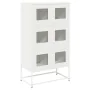 Aparador de acero blanco 68x39x123 cm de , Aparadores - Ref: Foro24-853355, Precio: 136,43 €, Descuento: %