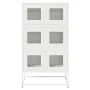 Aparador de acero blanco 68x39x123 cm de , Aparadores - Ref: Foro24-853355, Precio: 136,43 €, Descuento: %