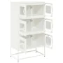 Aparador de acero blanco 68x39x123 cm de , Aparadores - Ref: Foro24-853355, Precio: 136,43 €, Descuento: %