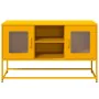 Mueble para TV de acero amarillo mostaza 100,5x39x60,5 cm by , TV Furniture - Ref: Foro24-853383, Price: 91,83 €, Discount: %