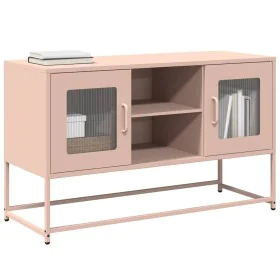 Mueble para TV de acero rosa 100,5x39x60,5 cm von , TV-Möbel - Ref: Foro24-853381, Preis: 91,73 €, Rabatt: %