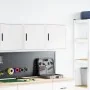 Armarios de pared 2 uds para garaje madera de ingeniería blanco by , Armarios industriales - Ref: Foro24-860626, Price: 50,72...