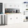 Armarios de pared 2 uds para garaje madera de ingeniería blanco by , Armarios industriales - Ref: Foro24-860626, Price: 50,72...