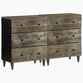 Aparadores 2 uds de madera maciza de mango gris claro von , Schließfächer und Lagerschränke - Ref: Foro24-3310016, Preis: 223...