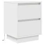 Mesilla de noche con luces LED blanca 38x34x50 cm by , Nightstands - Ref: Foro24-861283, Price: 57,67 €, Discount: %