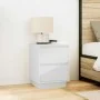 Mesilla de noche con luces LED blanca 38x34x50 cm by , Nightstands - Ref: Foro24-861283, Price: 57,67 €, Discount: %