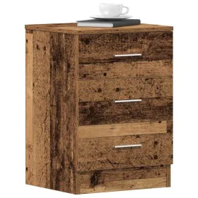 Mesita de noche madera contrachapada madera vieja 38x35x55 cm by , Nightstands - Ref: Foro24-861124, Price: 55,12 €, Discount: %