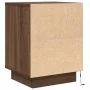 Mesilla de noche con luces LED roble marrón 38x34x50 cm de , Mesitas de noche - Ref: Foro24-861295, Precio: 58,24 €, Descuent...