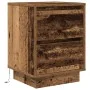 Mesilla de noche con luces LED madera vieja 38x34x50 cm de , Mesitas de noche - Ref: Foro24-861297, Precio: 56,51 €, Descuent...