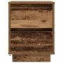 Mesilla de noche con luces LED madera vieja 38x34x50 cm de , Mesitas de noche - Ref: Foro24-861297, Precio: 56,51 €, Descuent...
