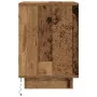 Mesilla de noche con luces LED madera vieja 38x34x50 cm de , Mesitas de noche - Ref: Foro24-861297, Precio: 56,51 €, Descuent...