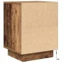 Mesilla de noche con luces LED madera vieja 38x34x50 cm de , Mesitas de noche - Ref: Foro24-861297, Precio: 56,51 €, Descuent...