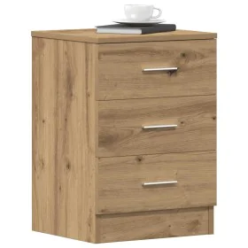 Mesita de noche madera de ingeniería roble artisian 38x35x55 cm by , Nightstands - Ref: Foro24-861126, Price: 64,46 €, Discou...