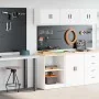 Armarios 2 uds para garaje madera de ingeniería blanco von , Armarios industriales - Ref: Foro24-3328278, Preis: 109,95 €, Ra...