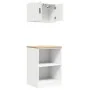 Armarios 2 uds para garaje madera de ingeniería blanco von , Armarios industriales - Ref: Foro24-3328278, Preis: 109,95 €, Ra...