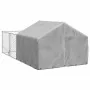 Caseta perros exterior con corral 4x2x1,5 m acero galvanizado by , Dog kennels - Ref: Foro24-3329235, Price: 190,28 €, Discou...