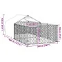 Caseta perros exterior con corral 4x2x1,5 m acero galvanizado by , Dog kennels - Ref: Foro24-3329235, Price: 190,28 €, Discou...