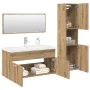 Juego de muebles baño 4 piezas madera ingeniería roble artisan by , Bathroom furniture - Ref: Foro24-3328916, Price: 408,21 €...