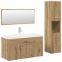 Juego de muebles baño 4 piezas madera ingeniería roble artisan by , Bathroom furniture - Ref: Foro24-3328916, Price: 408,21 €...
