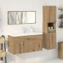 Juego de muebles baño 4 piezas madera ingeniería roble artisan by , Bathroom furniture - Ref: Foro24-3328916, Price: 408,21 €...