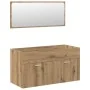 Juego de muebles baño 4 piezas madera ingeniería roble artisan by , Bathroom furniture - Ref: Foro24-3328916, Price: 408,21 €...