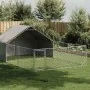 Caseta perros exterior con corral 6x3x1,9 m acero galvanizado by , Dog kennels - Ref: Foro24-3329242, Price: 260,76 €, Discou...