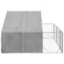 Caseta perros exterior con corral 3x3x1,9 m acero galvanizado by , Dog kennels - Ref: Foro24-3329240, Price: 211,05 €, Discou...