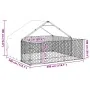 Caseta perros exterior con corral 3x3x1,9 m acero galvanizado by , Dog kennels - Ref: Foro24-3329240, Price: 211,05 €, Discou...