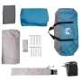 Tienda de campaña familiar túnel 6 personas impermeable azul by , tents - Ref: Foro24-4009573, Price: 186,03 €, Discount: %