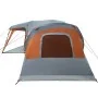 Tienda familiar con porche 9 personas impermeable gris naranja von , Zelte - Ref: Foro24-4009586, Preis: 331,41 €, Rabatt: %