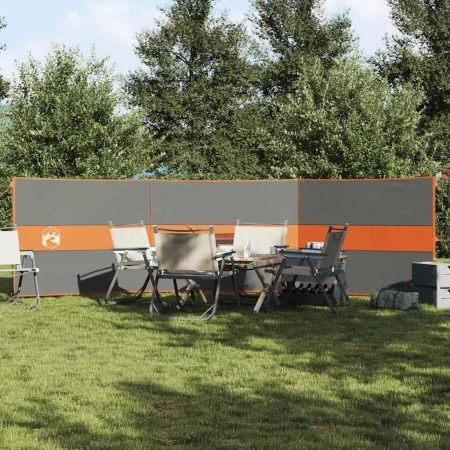 Cortaviento de camping impermeable gris naranja 490x123 cm von , Windschutz - Ref: Foro24-4009656, Preis: 33,67 €, Rabatt: %