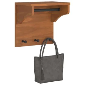 Perchero de pared SANDNES madera maciza pino 43x30x42cm von , Hut- und Garderobenständer - Ref: Foro24-4010454, Preis: 40,29 ...